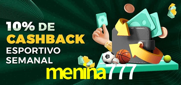 10% de bônus de cashback na menina777